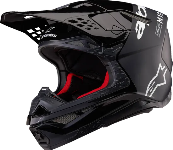 Alpinestars Adult Supertech M10 Flood Helmet MX | XS S M L XL 2XL | Black Gray Red Silver Blue 45