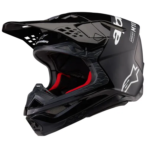 Alpinestars Adult Supertech M10 Flood Helmet MX | XS S M L XL 2XL | Black Gray Red Silver Blue 17