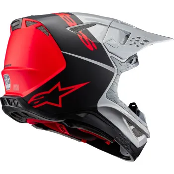 Alpinestars Adult Supertech M10 Flood Helmet MX | XS S M L XL 2XL | Black Gray Red Silver Blue 36
