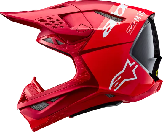 Alpinestars Adult Supertech M10 Flood Helmet MX | XS S M L XL 2XL | Black Gray Red Silver Blue 22