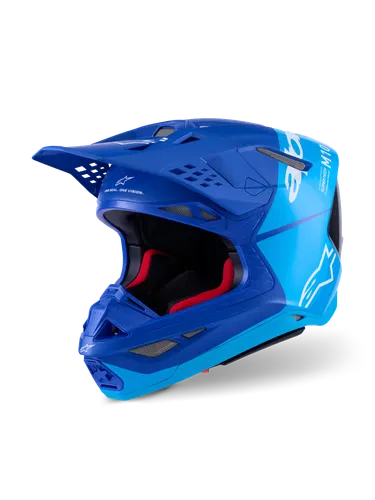 Alpinestars Adult Supertech S-M10 Flood Helmet MX | S M L XL 2XL | Blue 3