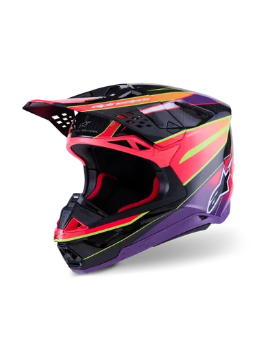 Alpinestars Adult Supertech S-M10 Era Helmet MX | XS S M L XL 2XL | Black Purple Pink Yellow Blue Red 18