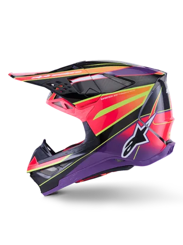 Alpinestars Adult Supertech S-M10 Era Helmet MX | XS S M L XL 2XL | Black Purple Pink Yellow Blue Red 7