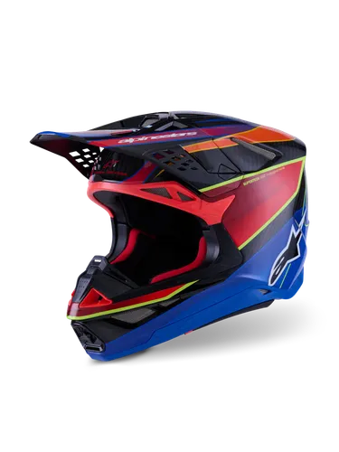 Alpinestars Adult Supertech S-M10 Era Helmet MX | XS S M L XL 2XL | Black Purple Pink Yellow Blue Red 27