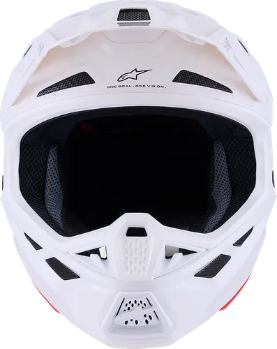 Alpinestars Adult SM7 Solid Helmet MX | XS S M L XL 2XL | Black White 25