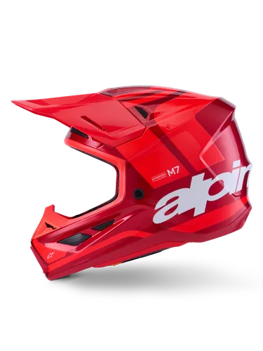 Alpinestars Adult SM7 Core Helmet MX | XS S M L XL 2XL | Blue Orange Red 10