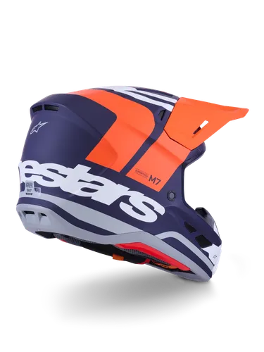 Alpinestars Adult SM7 Core Helmet MX | XS S M L XL 2XL | Blue Orange Red 37