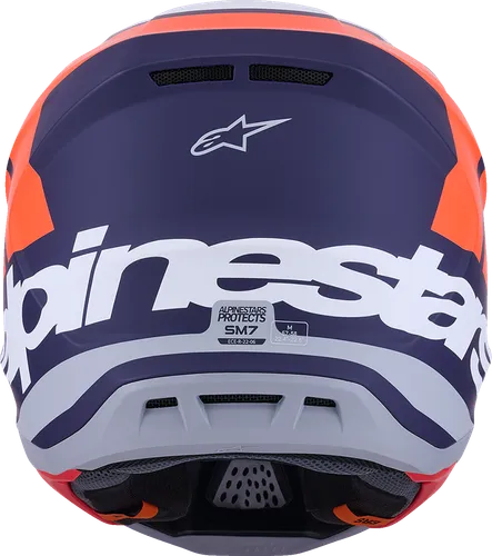 Alpinestars Adult SM7 Core Helmet MX | XS S M L XL 2XL | Blue Orange Red 23
