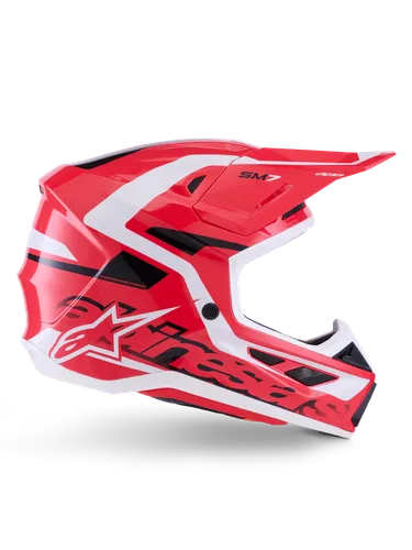 Alpinestars Adult SM7 Deed Helmet MX | XS S M L XL 2XL | Blue Yellow Red White Purple Pink 17