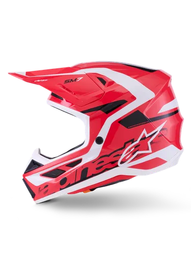 Alpinestars Adult SM7 Deed Helmet MX | XS S M L XL 2XL | Blue Yellow Red White Purple Pink 35