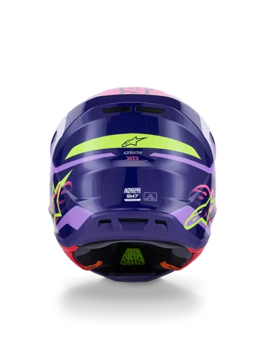 Alpinestars Adult SM7 Deed Helmet MX | XS S M L XL 2XL | Blue Yellow Red White Purple Pink 32