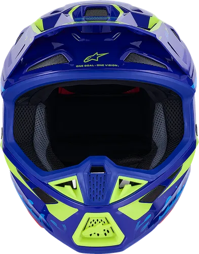 Alpinestars Adult SM7 Deed Helmet MX | XS S M L XL 2XL | Blue Yellow Red White Purple Pink 46