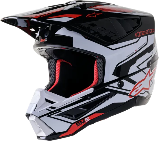 Alpinestars Adult S-M5 Helmet MX  XS S M L XL 2XL  Gray Green Black Yellow Red White Pink Matte Black Black  Red Tan Brown Blue Silver Charcoal Purple 121