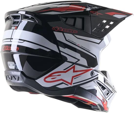 Alpinestars Adult S-M5 Helmet MX  XS S M L XL 2XL  Gray Green Black Yellow Red White Pink Matte Black Black  Red Tan Brown Blue Silver Charcoal Purple 28
