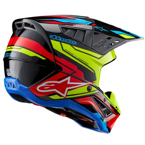 Alpinestars Adult S-M5 Helmet MX  XS S M L XL 2XL  Gray Green Black Yellow Red White Pink Matte Black Black  Red Tan Brown Blue Silver Charcoal Purple 6