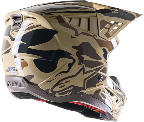 Alpinestars Adult S-M5 Helmet MX  XS S M L XL 2XL  Gray Green Black Yellow Red White Pink Matte Black Black  Red Tan Brown Blue Silver Charcoal Purple 12