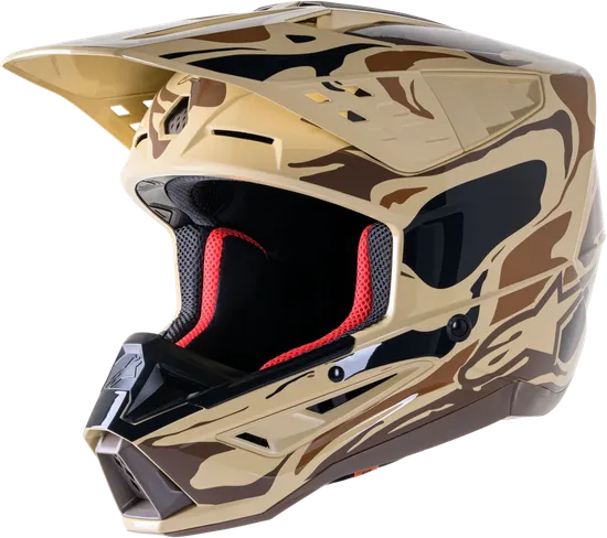 Alpinestars Adult S-M5 Helmet MX  XS S M L XL 2XL  Gray Green Black Yellow Red White Pink Matte Black Black  Red Tan Brown Blue Silver Charcoal Purple 47