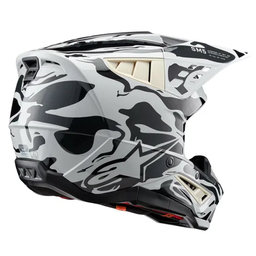 Alpinestars Adult S-M5 Helmet MX  XS S M L XL 2XL  Gray Green Black Yellow Red White Pink Matte Black Black  Red Tan Brown Blue Silver Charcoal Purple 96