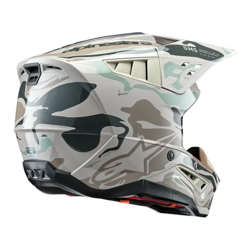 Alpinestars Adult S-M5 Helmet MX  XS S M L XL 2XL  Gray Green Black Yellow Red White Pink Matte Black Black  Red Tan Brown Blue Silver Charcoal Purple 98