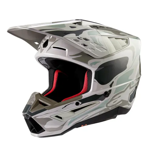 Alpinestars Adult S-M5 Helmet MX  XS S M L XL 2XL  Gray Green Black Yellow Red White Pink Matte Black Black  Red Tan Brown Blue Silver Charcoal Purple 3