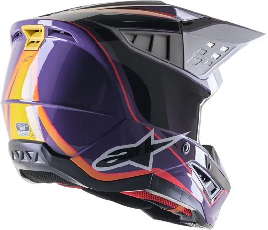 Alpinestars Adult S-M5 Helmet MX  XS S M L XL 2XL  Gray Green Black Yellow Red White Pink Matte Black Black  Red Tan Brown Blue Silver Charcoal Purple 108