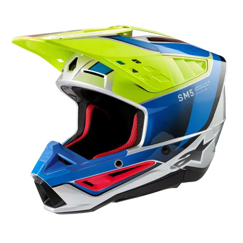Alpinestars Adult S-M5 Helmet MX  XS S M L XL 2XL  Gray Green Black Yellow Red White Pink Matte Black Black  Red Tan Brown Blue Silver Charcoal Purple 135