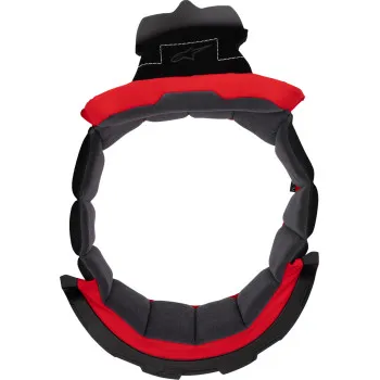 Alpinestars Adult S M L XL Supertech R10 Helmet Crown Pad Black Red 2