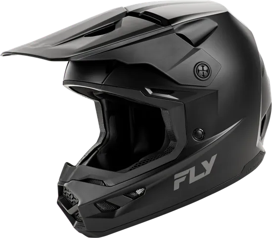 Fly Racing Adult Youth Kinetic Solid Helmet MX Full Face | XS S M L XL 2XL | Matte Black 12