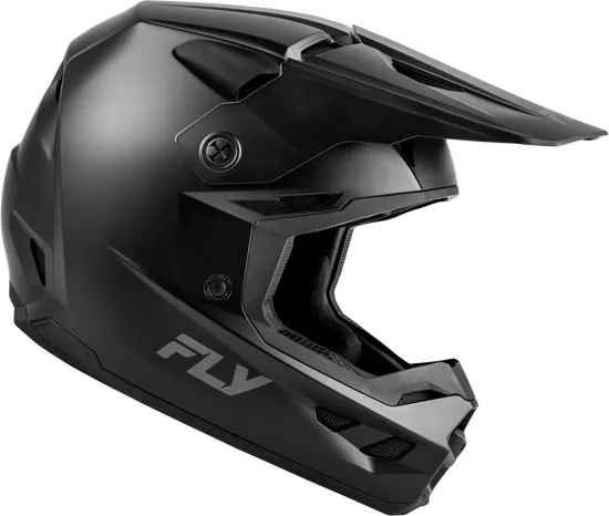 Fly Racing Adult Youth Kinetic Solid Helmet MX Full Face | XS S M L XL 2XL | Matte Black 10