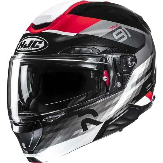 HJC Adult RPHA 91 Madal Modular Helmet Modular | XS S M L XL 2XL | Black Blue White Gray Yellow Red 6