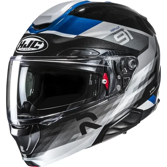 HJC Adult RPHA 91 Madal Modular Helmet Modular | XS S M L XL 2XL | Black Blue White Gray Yellow Red 4