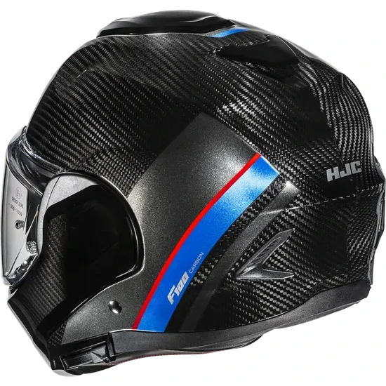 HJC Adult F100 Carbon Stan Modular Helmet Modular | XS S M L XL 2XL | Black Blue Red Yellow 26