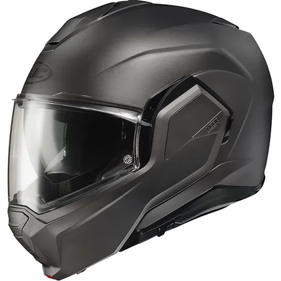 HJC Adult i100 Solid Modular Helmet Modular | XS S M L XL 2XL | White Black Black Satin Gray 31