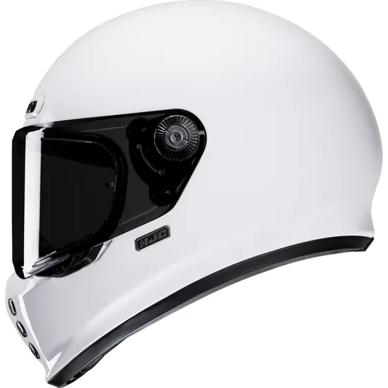HJC Adult V10 Solid Helmet Full Face | S M L XL 2XL | Black Red Black Satin White 20
