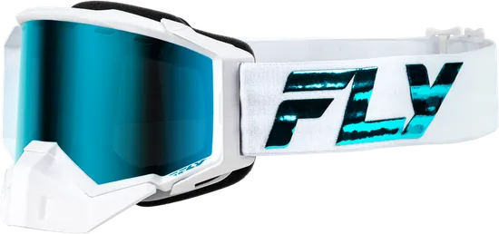 Fly Racing Black Silver White Teal Grey Red Pink Blue Adult Zone Elite Snow Goggle Dual Silver Mirror Polarized Blue Red Smoke Yellow Pink 6