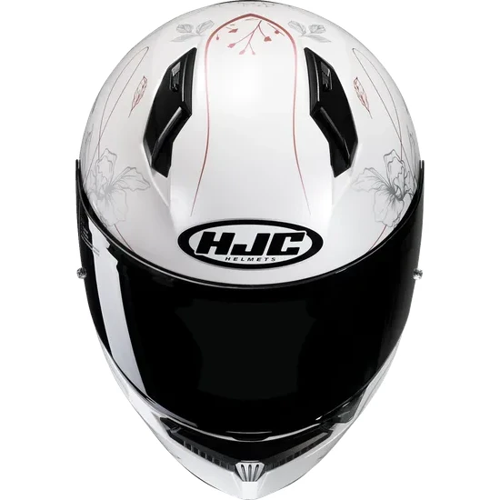 HJC Adult Youth C10 Epik Helmet Full Face | XS S M L | White Red 5