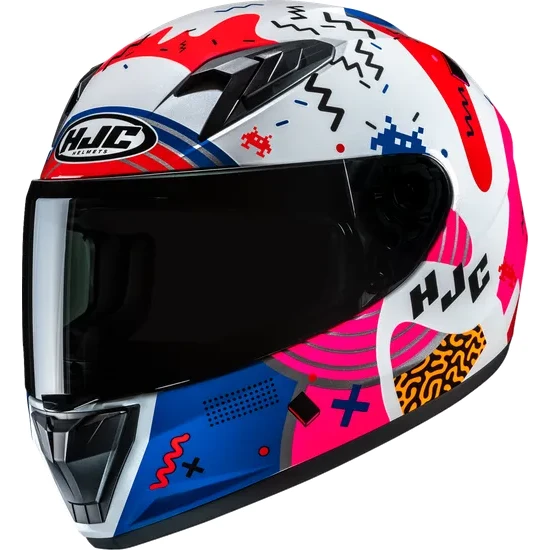 HJC Youth Y10 Mika Helmet Full Face | S M L | Blue Green Red Multi Purple Black Yellow 18
