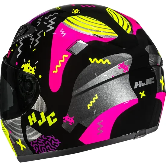 HJC Youth Y10 Mika Helmet Full Face | S M L | Blue Green Red Multi Purple Black Yellow 7