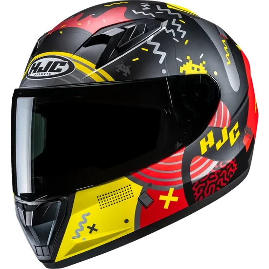 HJC Youth Y10 Mika Helmet Full Face | S M L | Blue Green Red Multi Purple Black Yellow 16