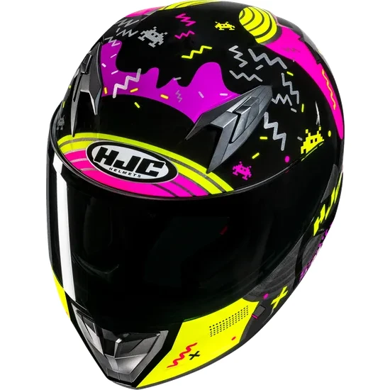 HJC Youth Y10 Mika Helmet Full Face | S M L | Blue Green Red Multi Purple Black Yellow 15
