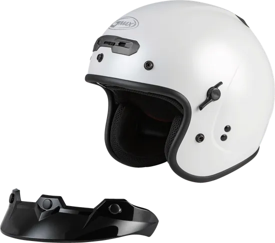 Gmax Adult GM-32 Helmet Open Face | XS S M L XL 2XL 3XL | Red Black Black Satin White Gray Blue 48