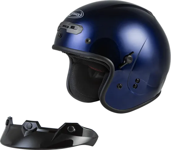 Gmax Adult GM-32 Helmet Open Face | XS S M L XL 2XL 3XL | Red Black Black Satin White Gray Blue 54