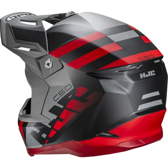 HJC Adult C50 Mirage Helmet MX | XS S M L XL 2XL | Black Gray Red Yellow Orange 4