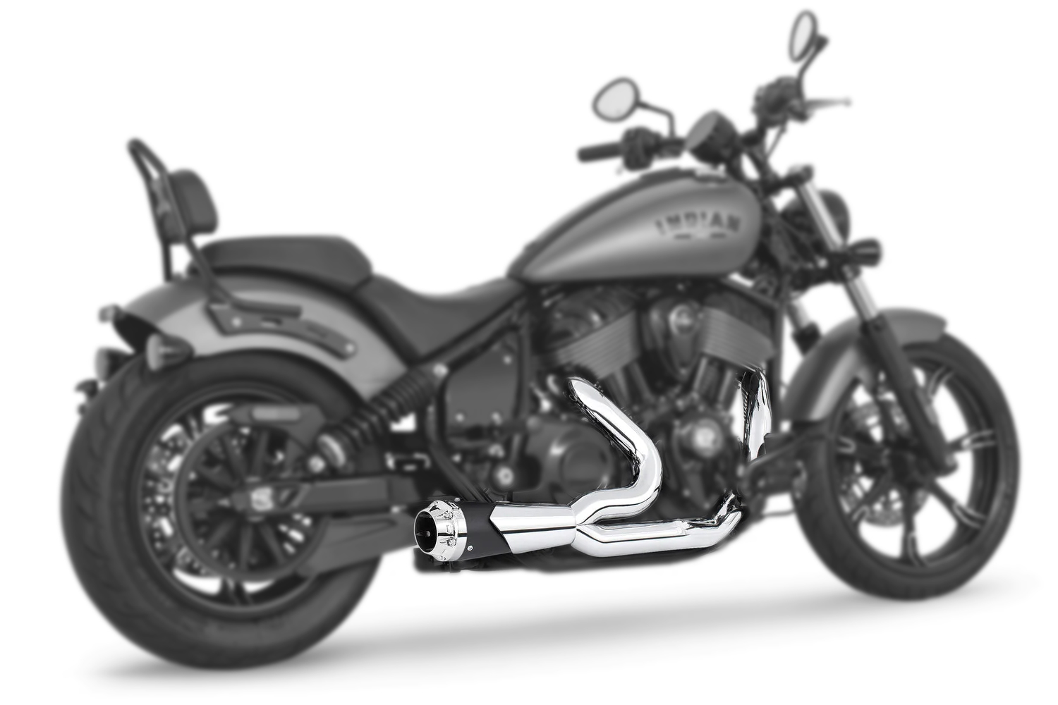 Freedom American Outlaw 2 Into 1 Full Exhaust System Shorty Chrome Combo 1